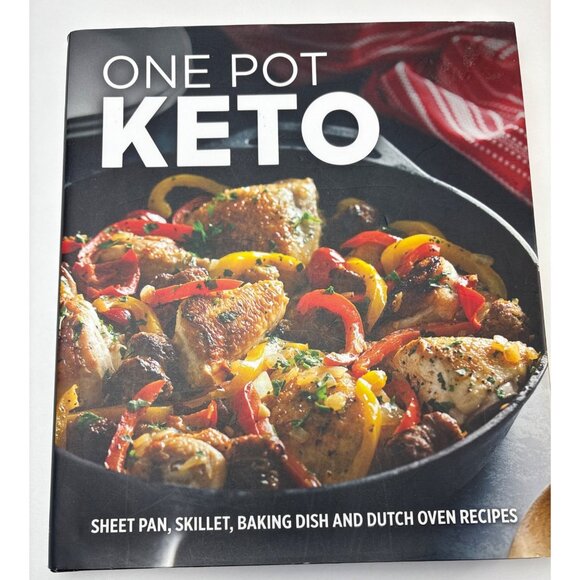 One Pot Keto Cookbook 75+ Sheet Pan Skillet & Dutch Oven Recipes Hardcover - Picture 1 of 13